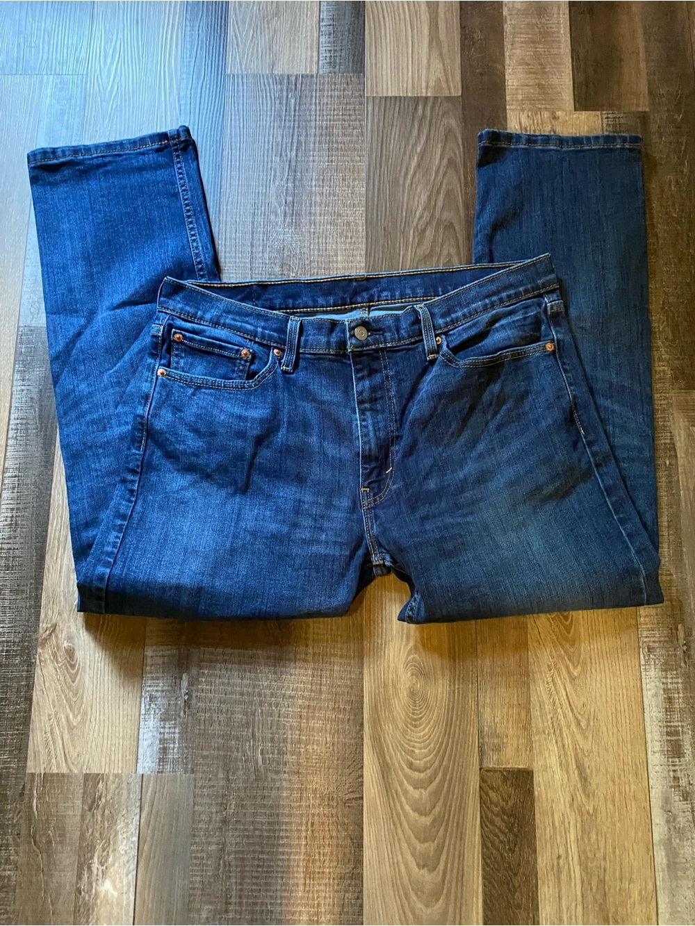 Levi's Men's Straight Jeans in Deep Indigo